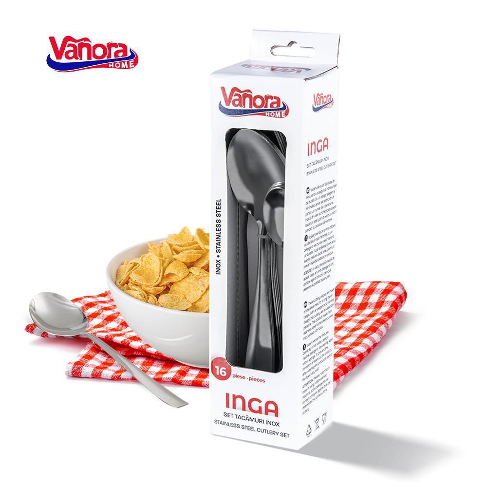 SET TACAMURI 16 PIESE, INGA, VANORA HOME