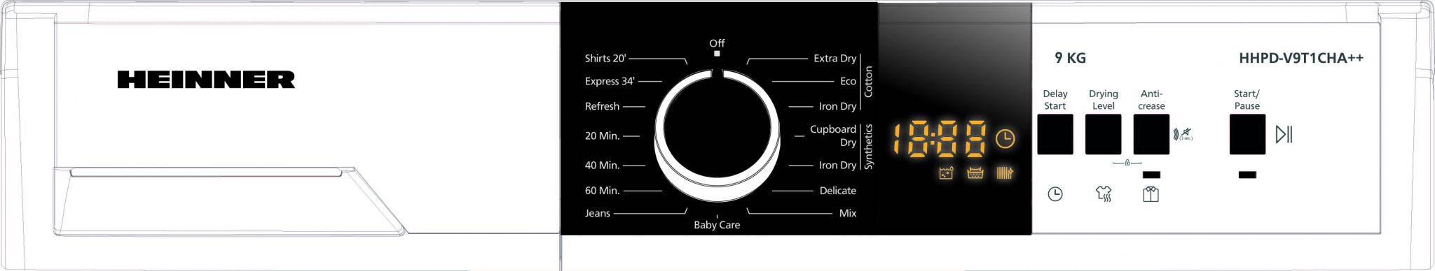 Uscator de Rufe Heinner HHPD-V9T1CHA++ (Uscator de rufe Heinner HHPD-V9T1CHA++)