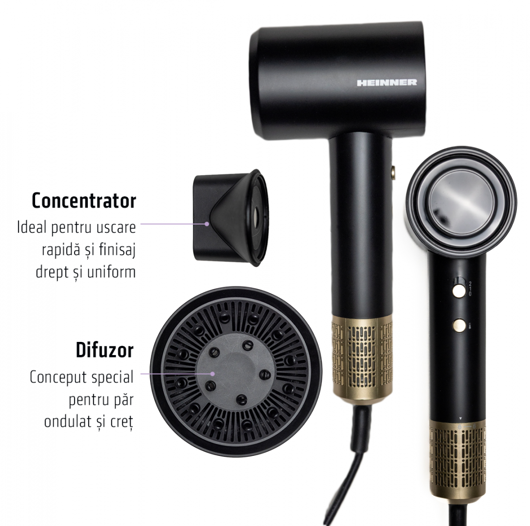 Uscator de Par Heinner HHD-R16BLDC-BK (uscator de Par Profesional HHD-R16BLDC-BK)