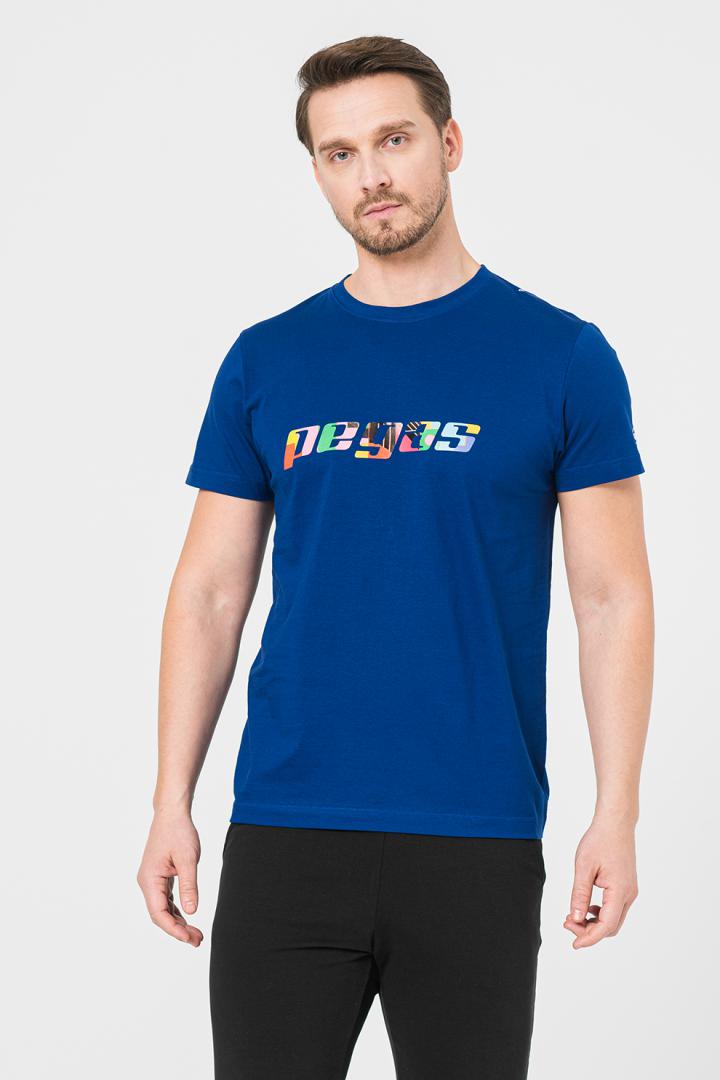 Pegas TRICOU  LOGO MULTICOLOR BARBATI   ROYAL