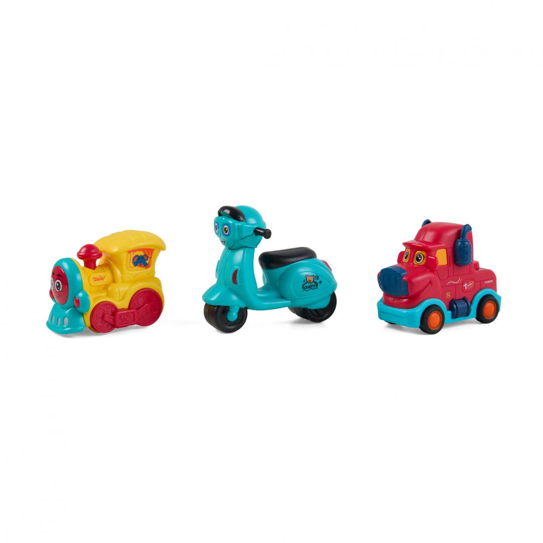 MomKi SET 3 VEHICULE,MASINUTA ROSIE