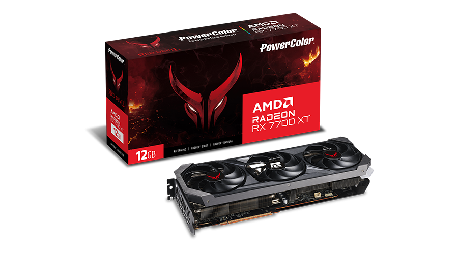 Pw RedDevil Amd Radeon Rx 7700 Xt 12GB (Placa video PowerColor Radeon Rx 7700 Xt)