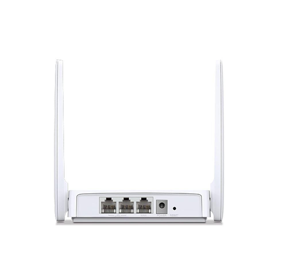 Router Wireless Mercusys N 300 Mbps, MW301R; Standarde Wireless: IEEE 802.11n, IEEE 802.11g, IEEE 802.11b, Frecventa: 2.4 - 2.4835GHz, Rata semnal: 11n: Up to 300Mbp, 11g: Up to 54Mbps, 11b: Up to 11Mbps, Interfata: 2 10/100Mbps LAN, 1 10/100Mbps WAN, Ant