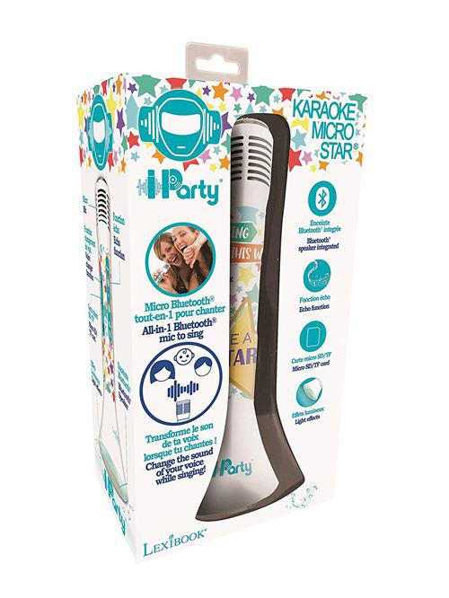 MICROFON PENTRU KARAOKE SLIM CU DIFUZOR, IPARTY, LEXIBOOK