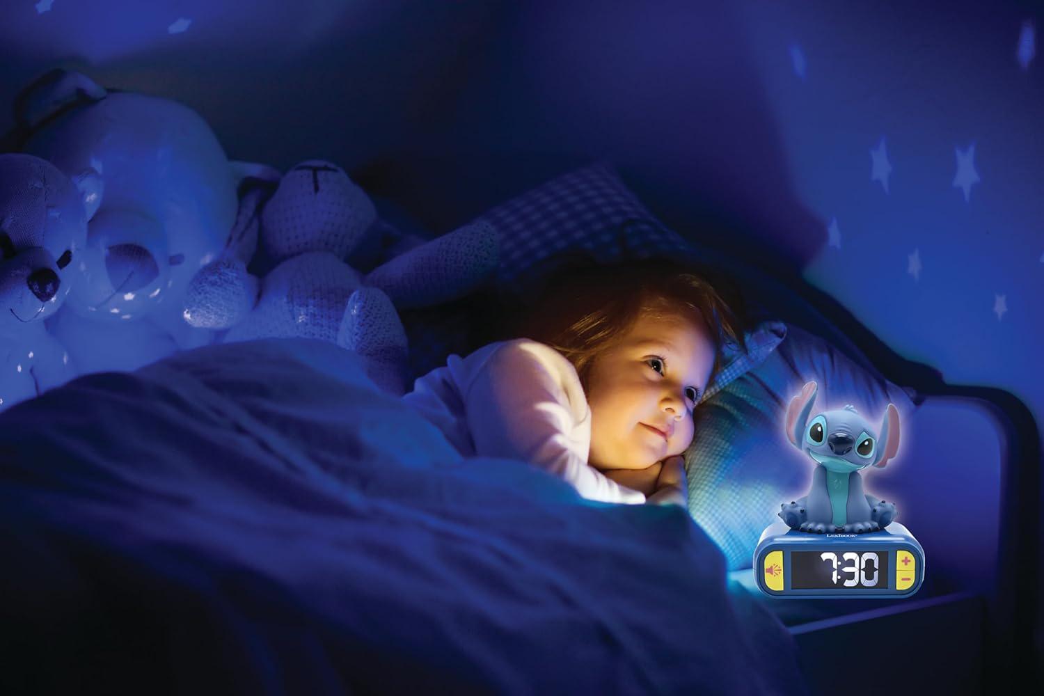 Ceas Desteptator cu Lumina 3D, Stitch