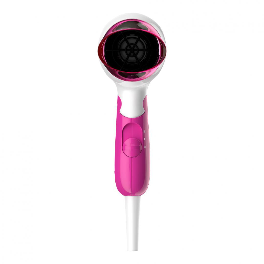 Uscator de par PHILIPS SalonDry Compact BHD003/00 ,1400 W, Pliabil, Alb/Roz, L x A x I (mm) 77x114x220