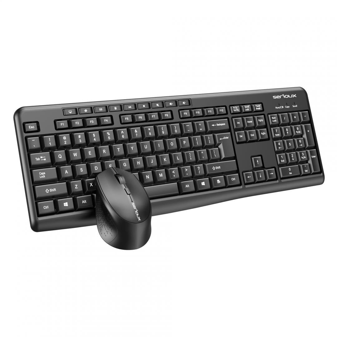 Kit Serioux Mouse + Kb SRXK-SKIT706W (Kit tastatură și mouse wireless 2.4G Tastatură: cu rând independent de taste...)
