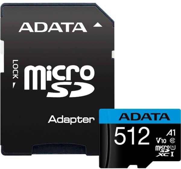 ADATA MICROSDXC 512GB AUSDX512GUICL10A1-RA1