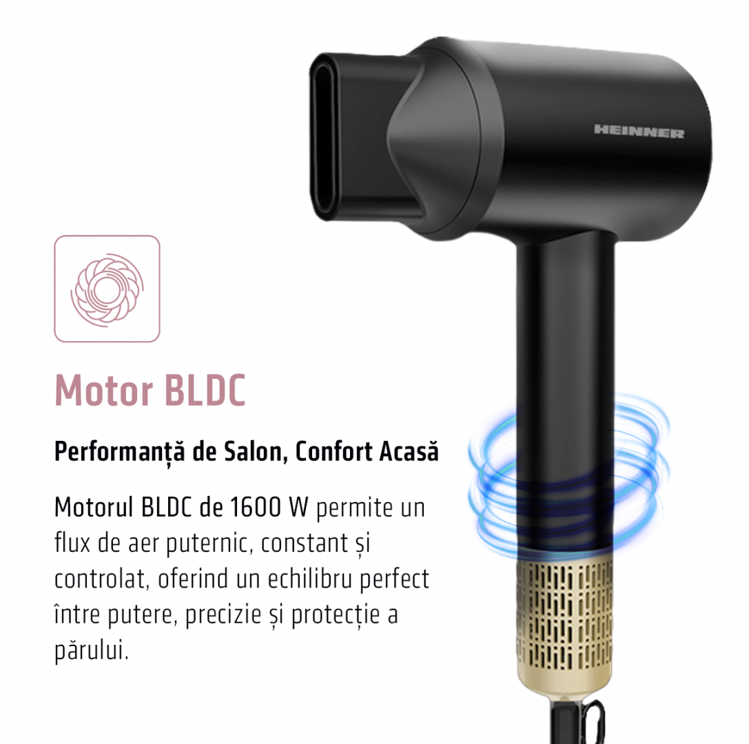 Uscator de Par Heinner HHD-R16BLDC-BK (uscator de Par Profesional HHD-R16BLDC-BK)