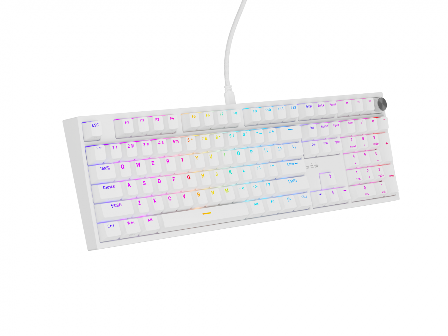 Tastatura Genesis Thor 404 P alb