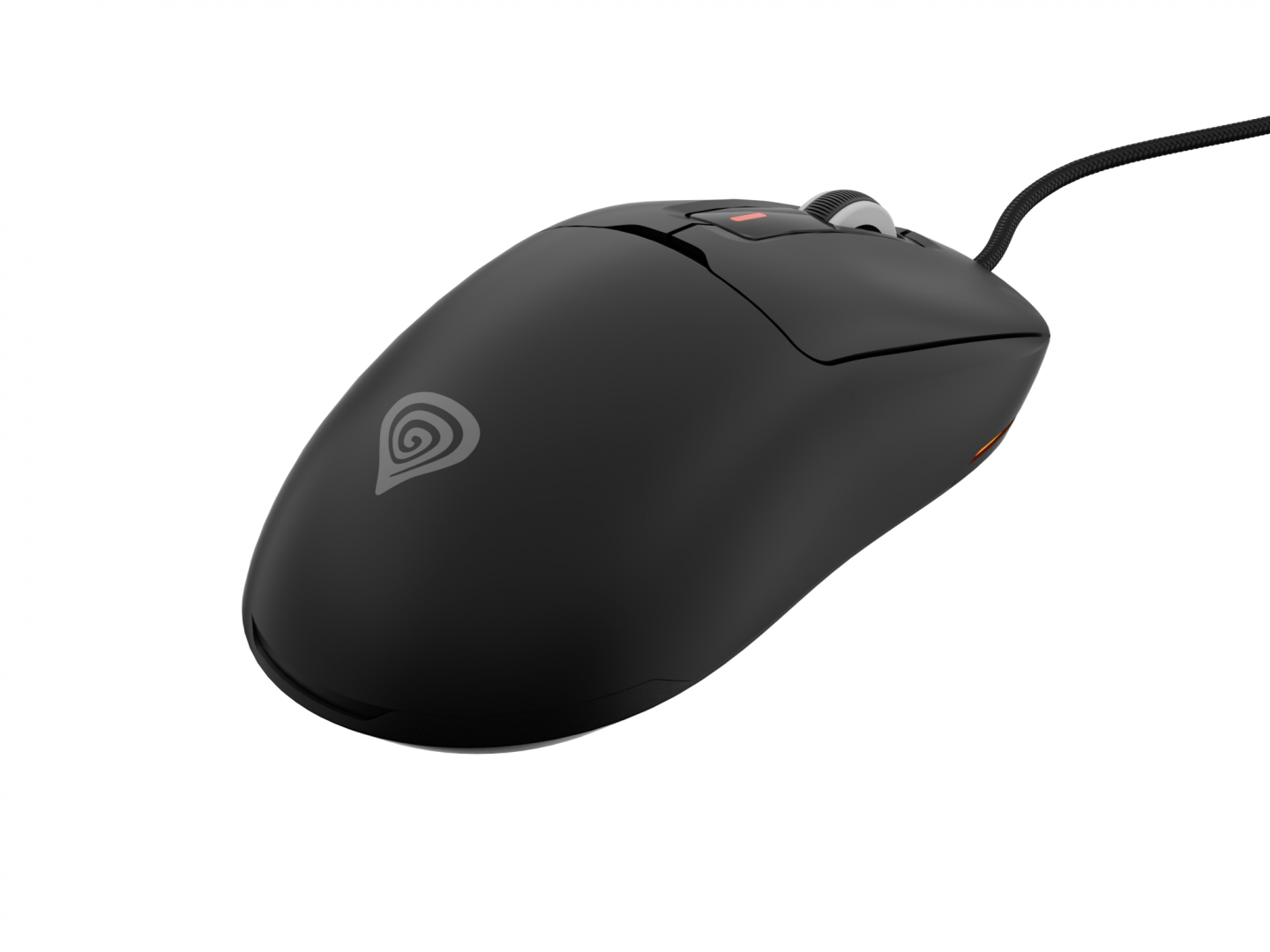 Mouse gaming cu fir Genesis Krypton 660, interfata USB, 12000 DPI, 6 butoane, iluminare RGB, negru
