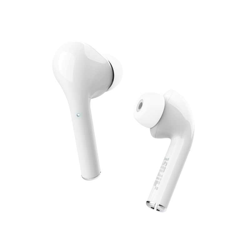 Casti Trust Nika Touch Stylish, bluetooth, white