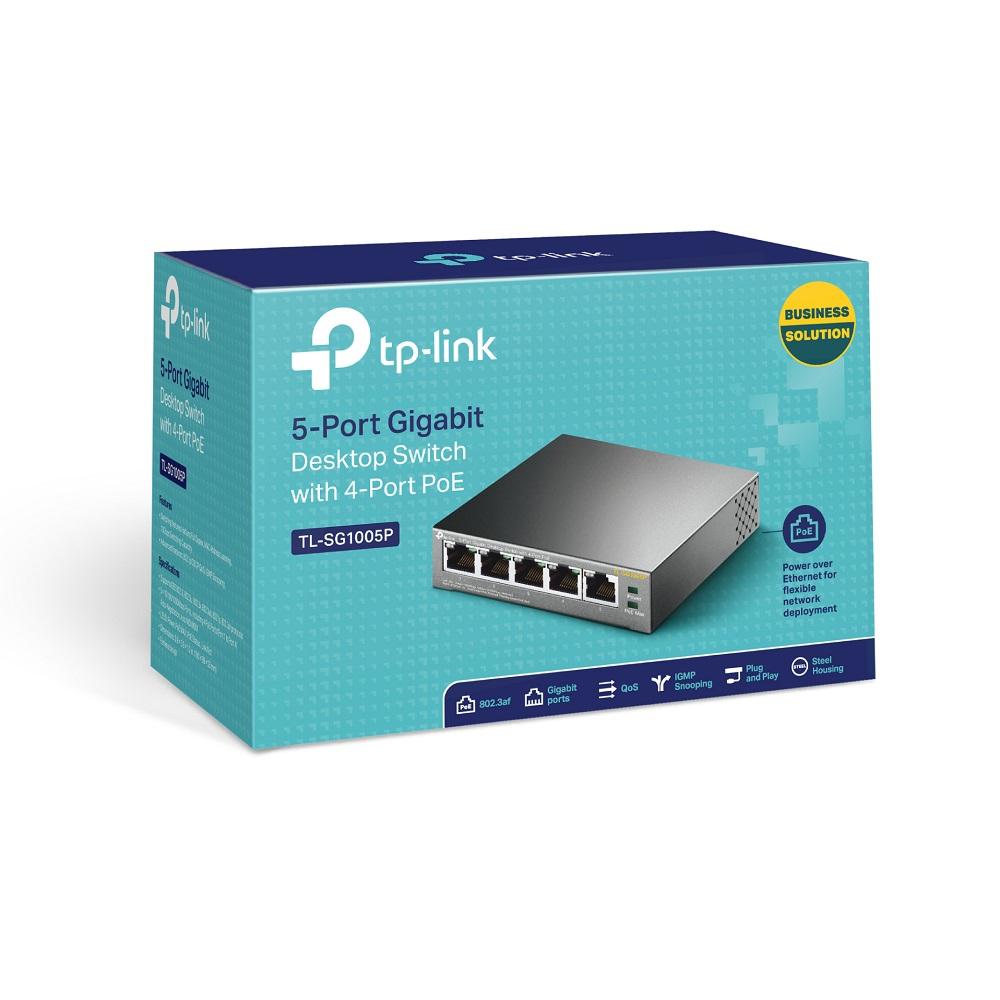 TP-Link TL 5-PORT GB DESKTOP SWITCH+4PORTPOE V2