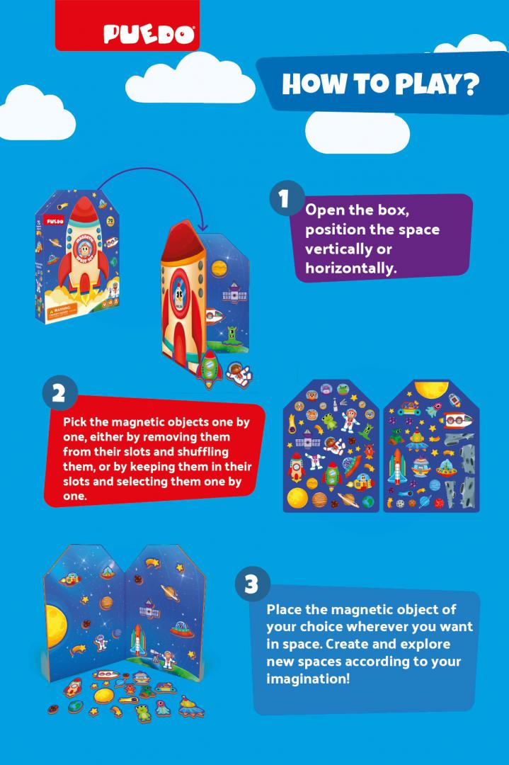 Set Magnetic, Spatiul Cosmic (set Magnetic din Spuma Eva)