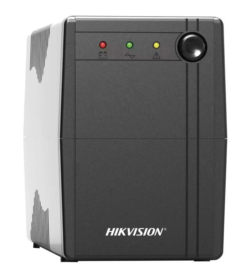 Oversea UPS Hikvision DS-UPS600; capacitate UPS: 600 VA / 360 W, input voltage range: 85 VAC to 150 VAC, frecventa input: 50/60 Hz self- adaptive, tip plug: Type B (NEMA 5-15), output voltage range: 110 VAC to 125 VAC, frecventa output: 50/60 Hz ± 0.5 Hz 