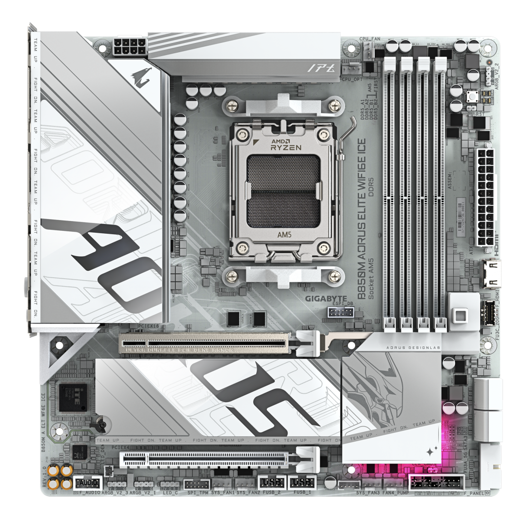MB Gigabyte B850M AORUS ELITE WIFI6E ICE