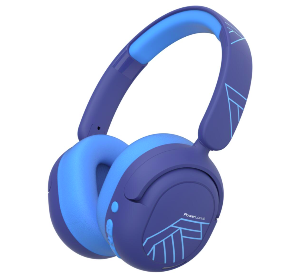 PowerLocus Casti copii LionKids Blue