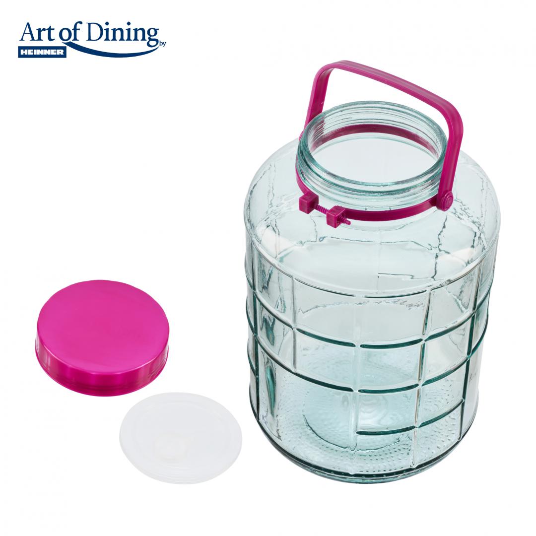 Borcan Sticla cu Capac Plastic 10L (borcan Sticla  cu Capac Plastic  10L Art Of Dining)