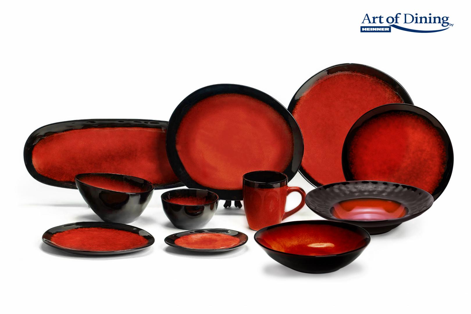 Heinner SET 4XFARF. INTINSA CERAM. 28CM,VULCANO