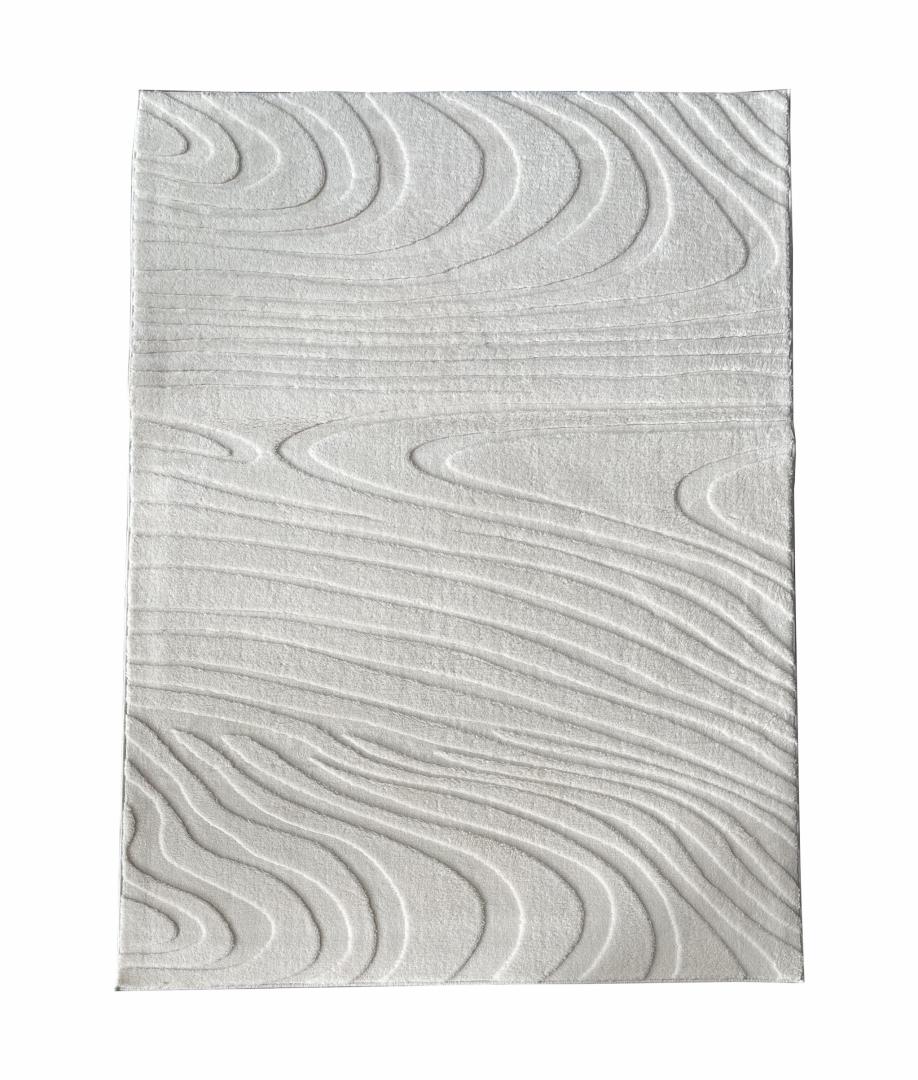 Covor, model in relief,Wave,120x160 Crm (Covor)