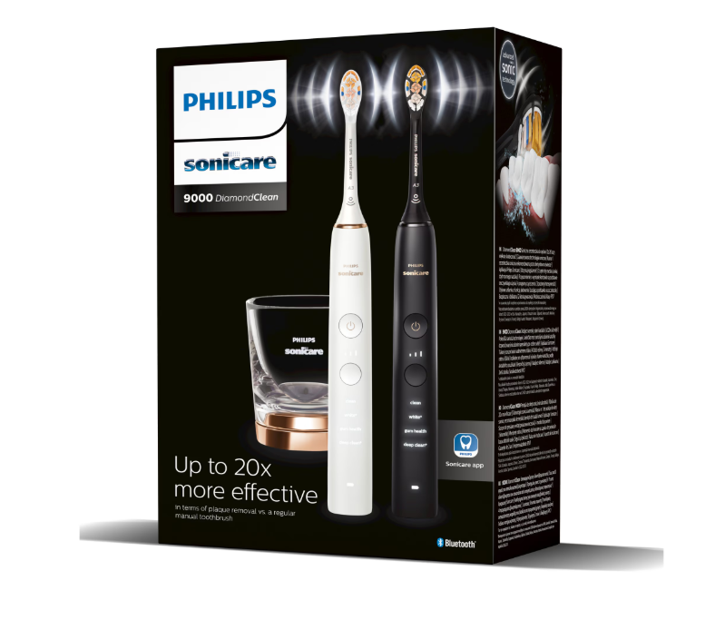 Periuta Sonica Philips HX9914/69 (Set de doua periute sonice Philips Sonicare HX9914/69 Diamond Clean 9000...)