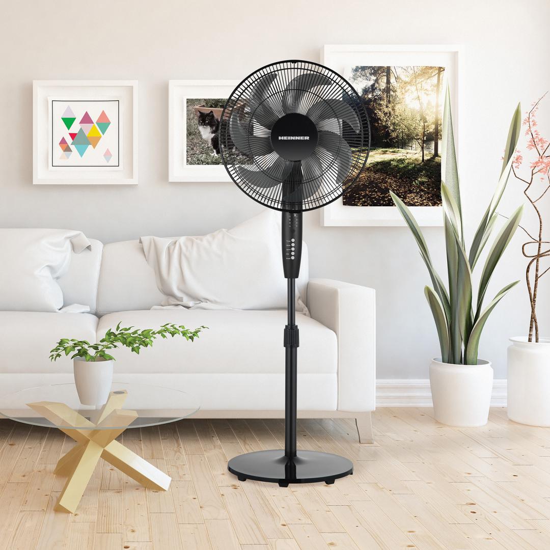 Ventilator cu Picior Heinner HSF-M750DBK