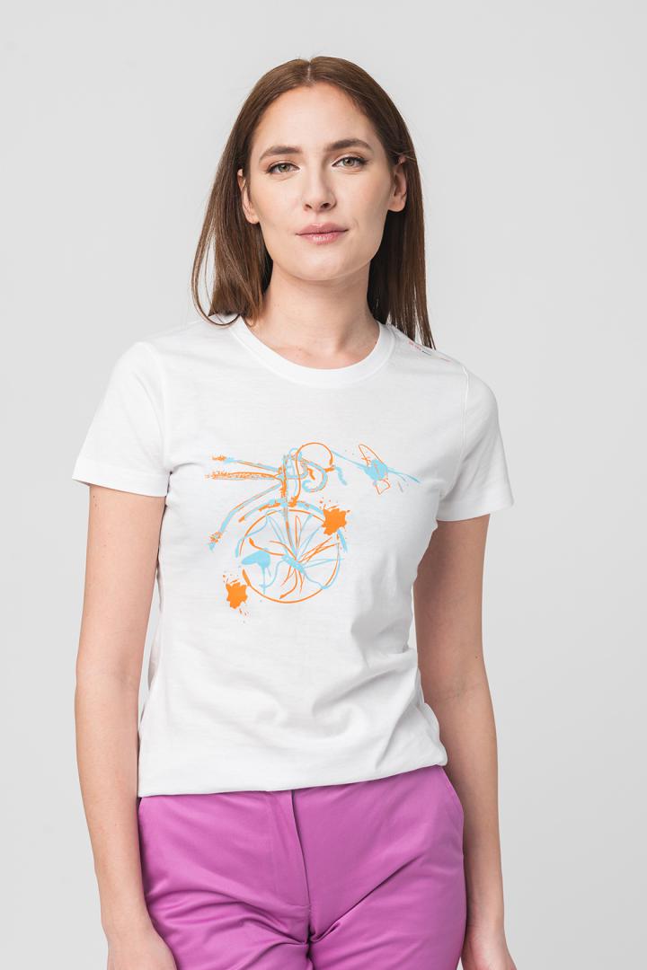 Pegas TSHIRT CASUAL F BICICLETA COLOR WHITE-L