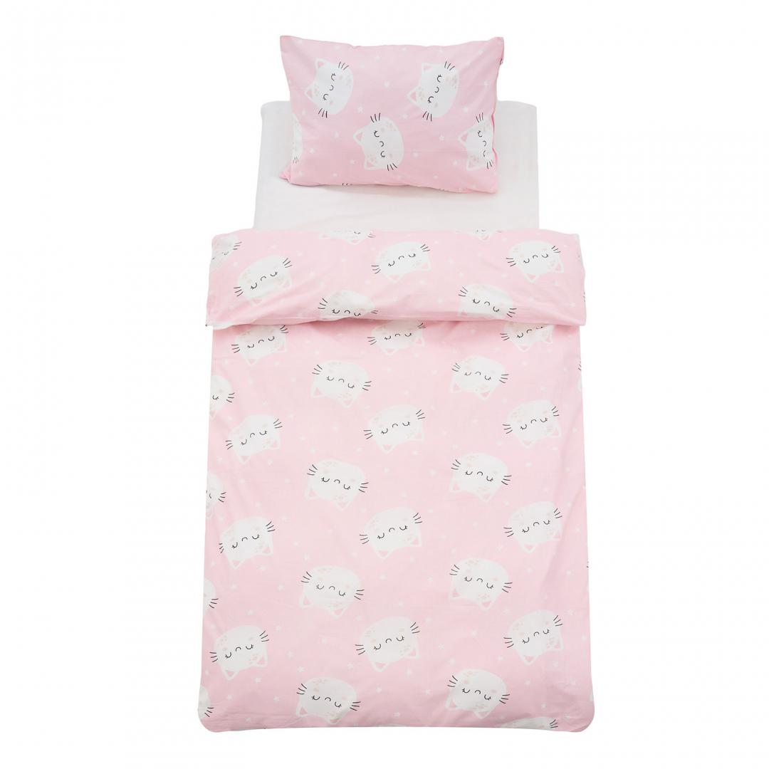Set de pat single bumbac, 92 gsm, Cat