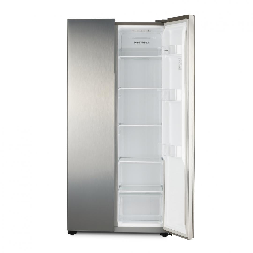 Side by Side HEINNER HSBS-441NFXF+, No Frost, 441 L, Clasa F, Aspect inox