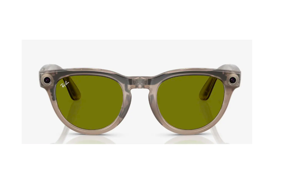 RayBan Meta Headliner ShinyStone/DKGN (RayBan Meta Headliner Shiny Warm Stone/Dark Green Transitions)