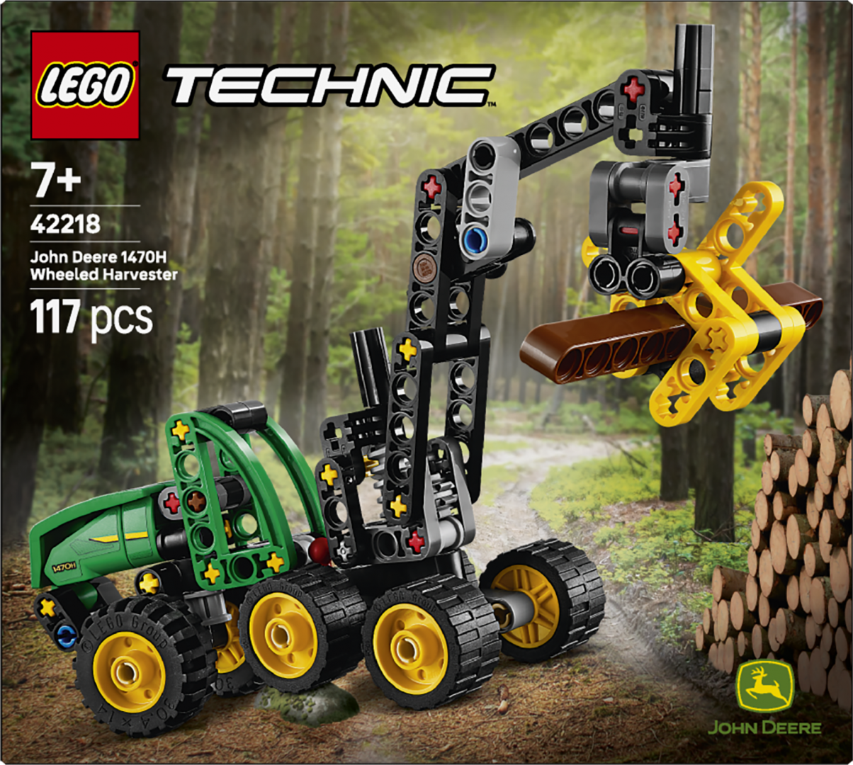 Utilaj Taiat si Stivuit Copaci LEGO42218 (utilaj de Taiat si Stivuit Copaci John Deere LEGO42218)