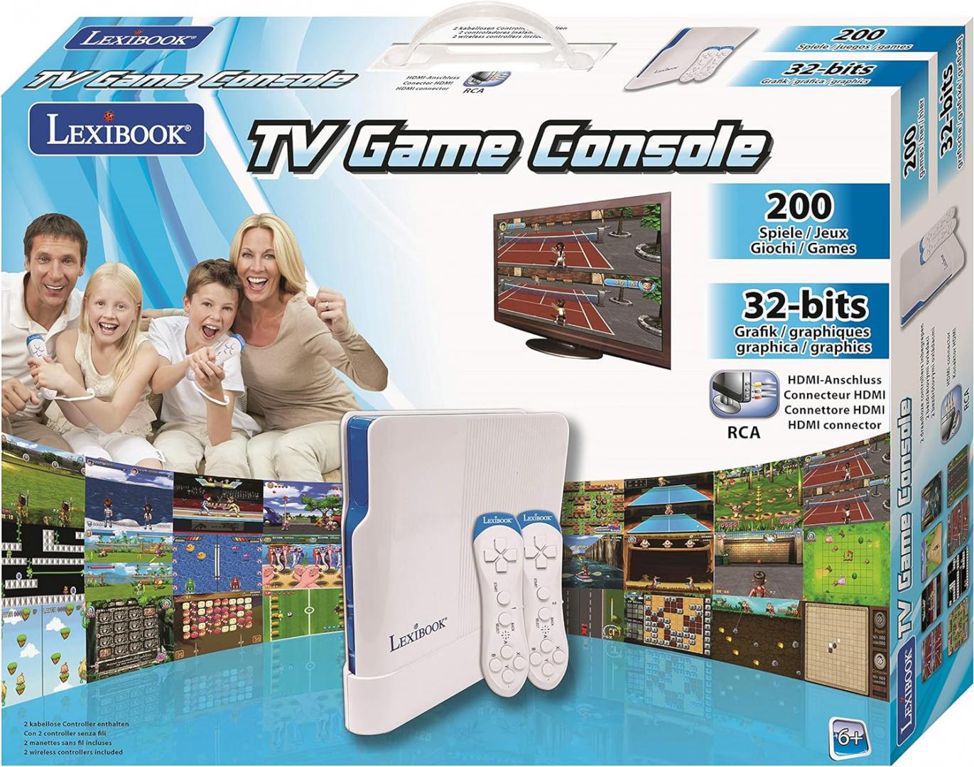 Consola Lexibook,plug N' PLAY,208 Jocuri (consola cu 208 Jocuri)