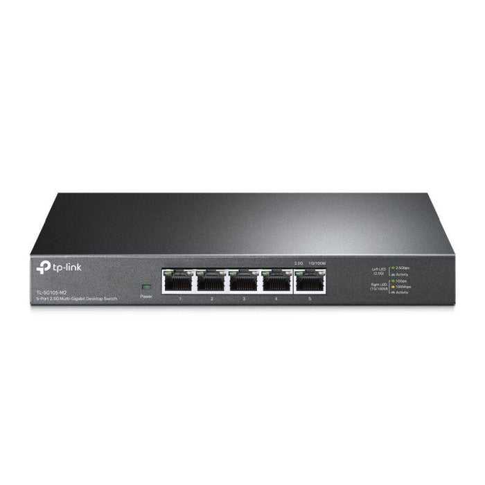 "5-Port 2.5G Multi-Gigabit Desktop Switch PORT: 5× 2.5G RJ45 Ports SPEC: Desktop Steel Case FEATURE: Plug and Play"