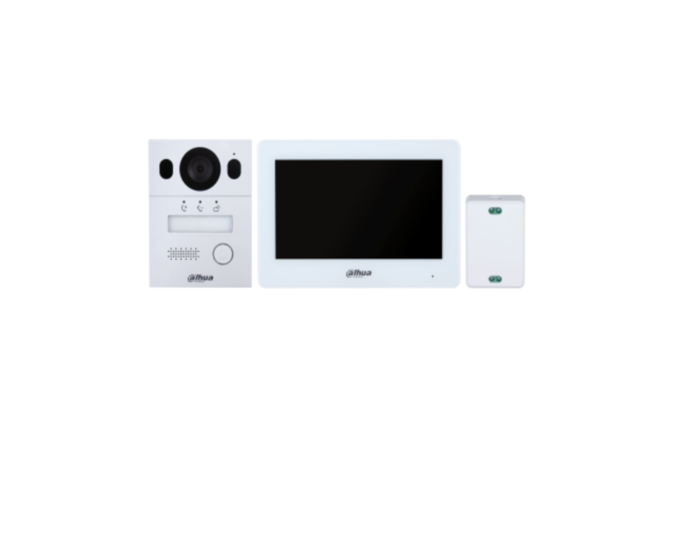 KIT Videointerfon KTX01(F) Monitor de interior hibrid Wi-Fi cu 2 fire:  > Ecran tactil capacitiv TFT de 7 inchi.  > Oferă interfon video care comunică cu VTO prin half-duplex, iar aplicația prin full-duplex.  > Acceptă înregistrarea videoclipurilor și cap