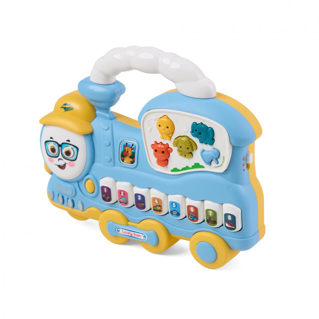 MomKi JUCARIE TRENULET CU LUMINI SI SUNETE