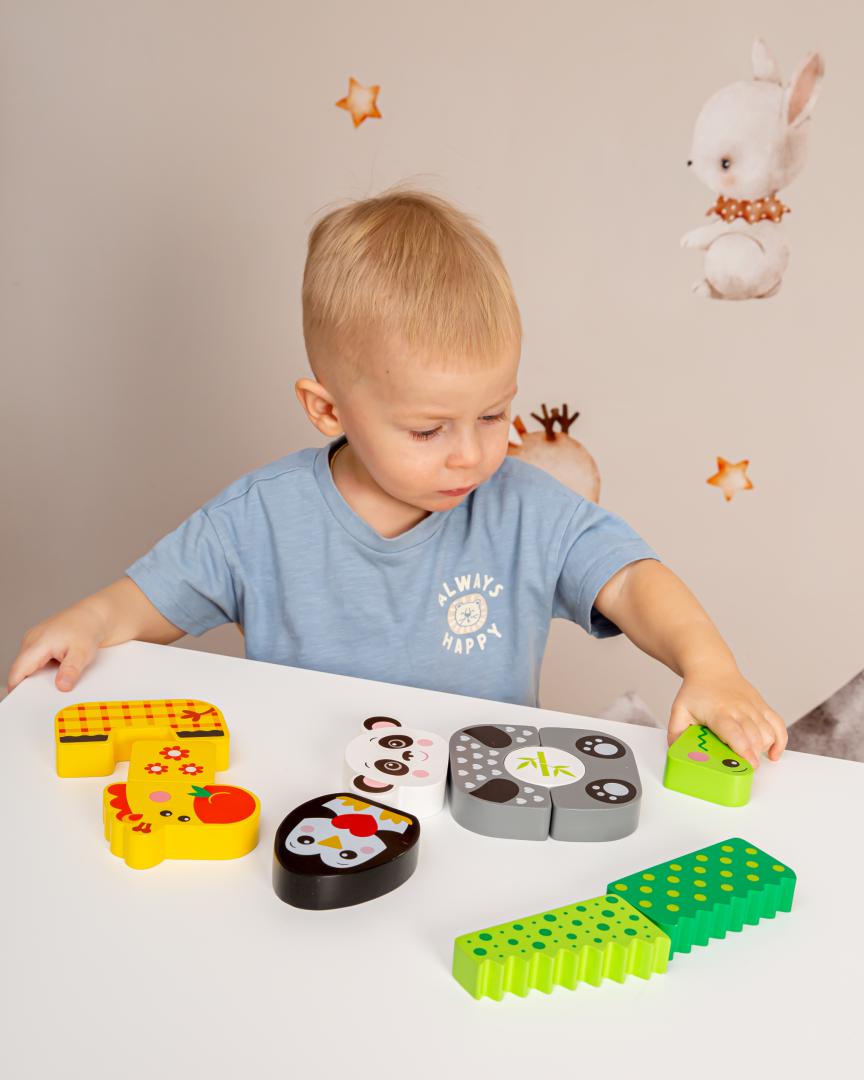 Kids Hits PANDA ȘI PRIETENII SAI, JUCARIE LEMN
