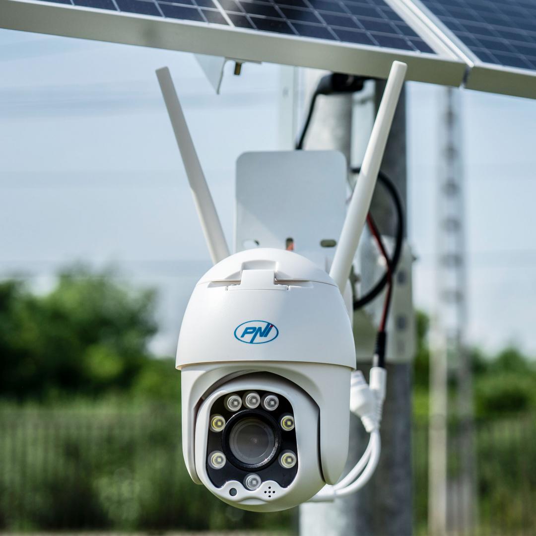 Pni Camera Supraveghere + P.solar IP60L (Camera supraveghere video Pni IP60 live Ptz cu panou solar)