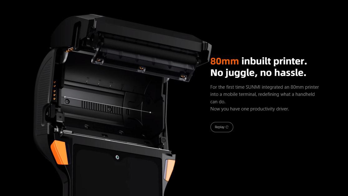 Sunmi T5F01 V2s-Wireless data POS System (sunmi Mobile T5F01 V2s - Wireless data POS System)