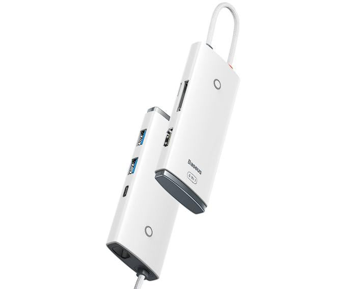 Dock. Station Baseus Lite Cd inclus, alb (Docking station Baseus Lite)
