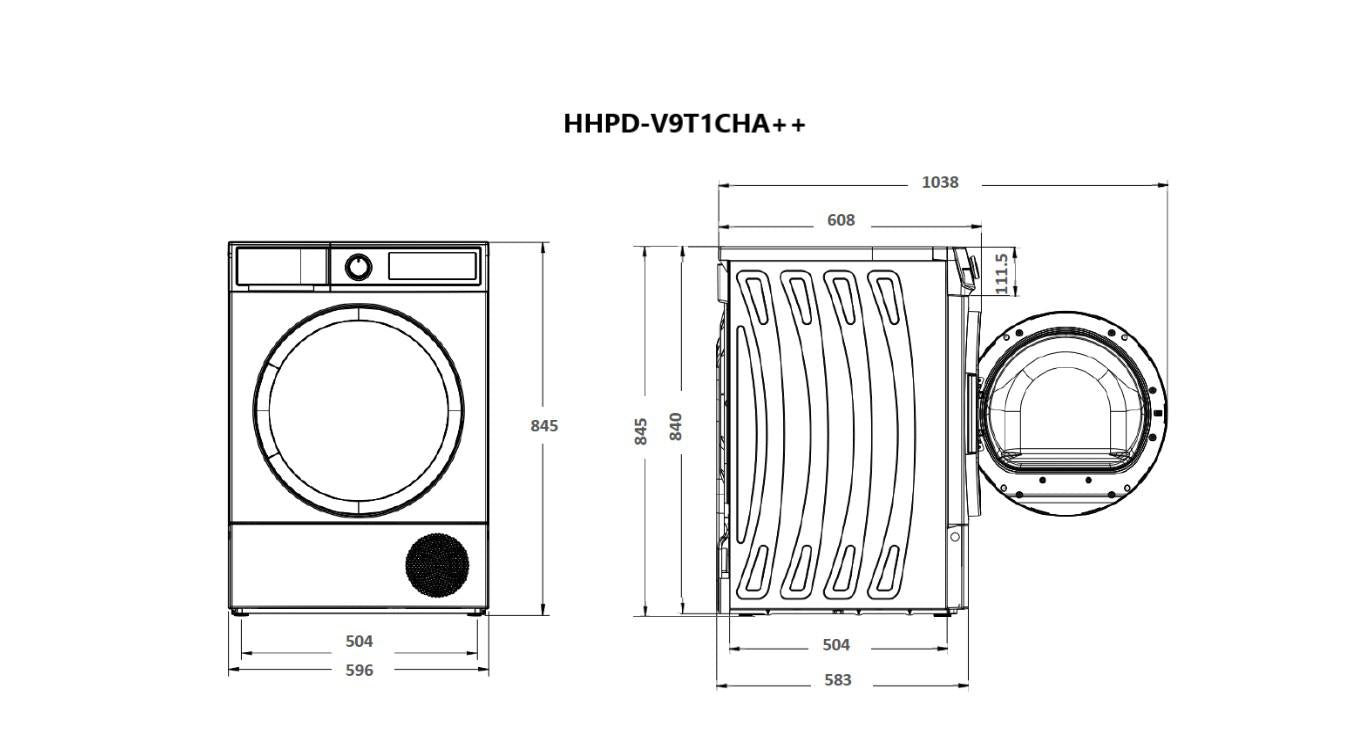 Uscator de Rufe Heinner HHPD-V9T1CHA++ (Uscator de rufe Heinner HHPD-V9T1CHA++)