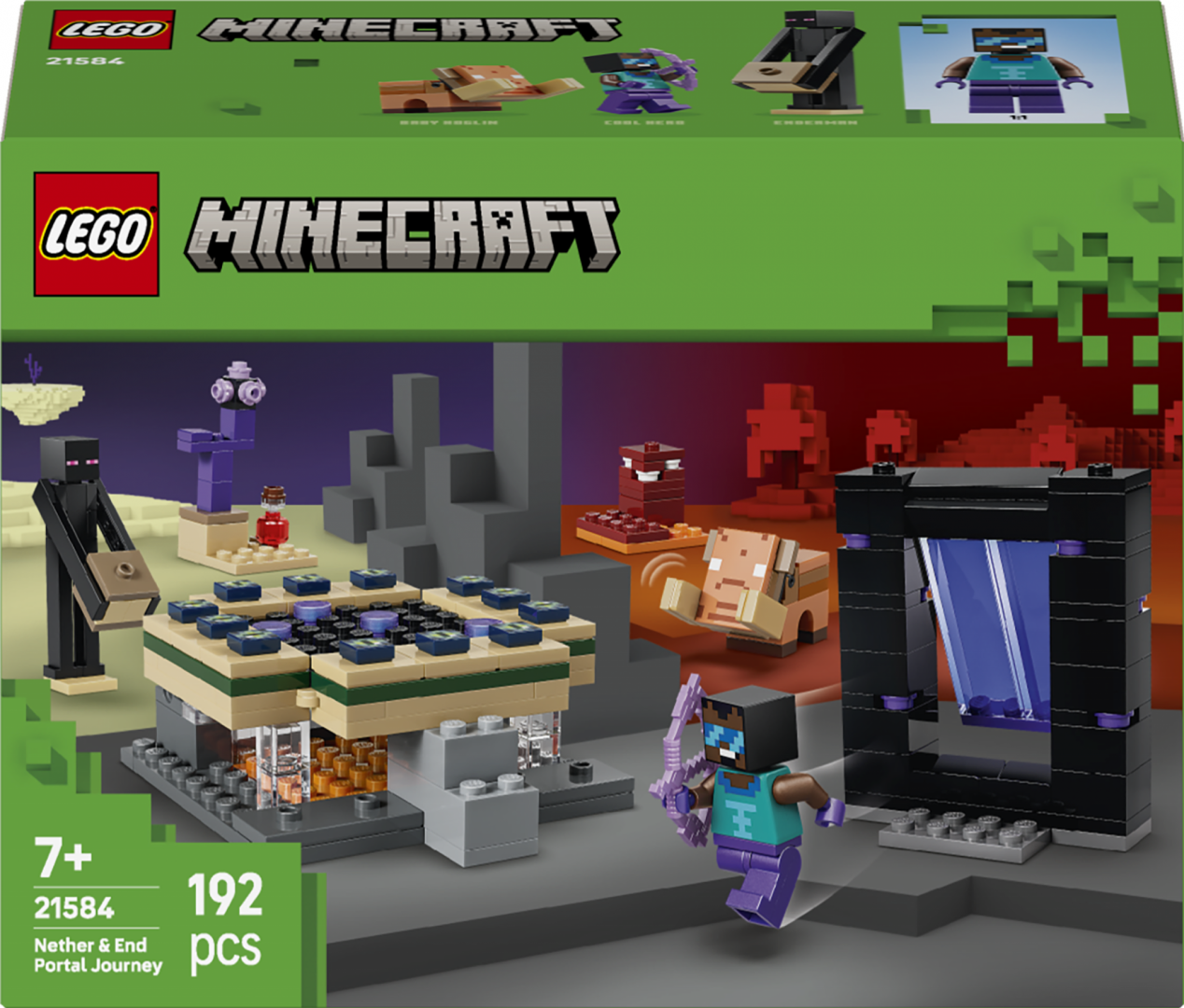 Calatorie Portal.nether&end  LEGO21584 (calatorie Prin Portalurile Nether si End LEGO21584)