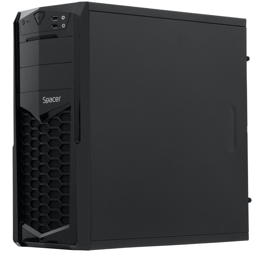 Carcasa Spacer Krypton, Mid Tower NEGRU