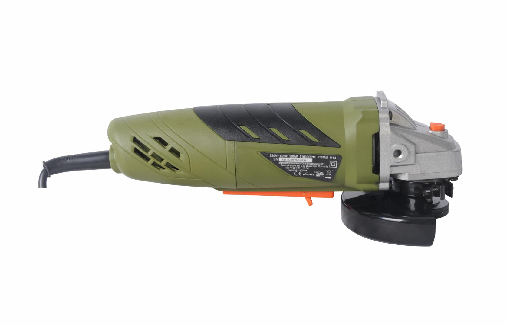 RESIGILAT | HEINNER POLIZOR UNGHIULAR 500W 11000RPM 115MM - imagine 2 - RESIGILAT