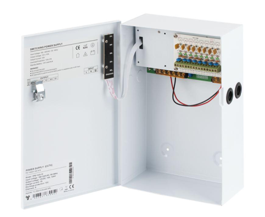 Sursa cu Backup 10a 8CANALE Carcasa Met (Sursa cu backup)