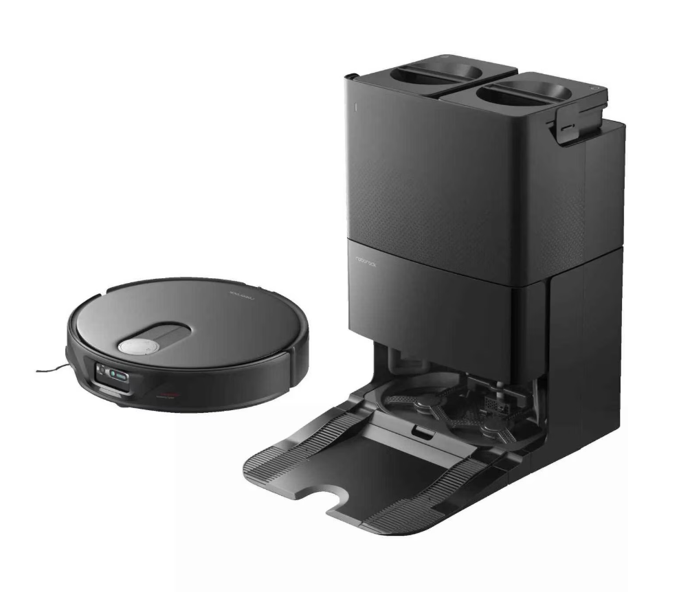 RESIGILAT | Robot de aspirare Roborock Qrevo Slim, aspirator, mop si staie inteligenta de golire automata, 60W Lidar, 11000 PA, 5200mAh, negru - imagine 2 - RESIGILAT