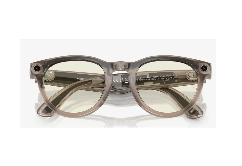 RayBan Meta Headliner ShinyStone/DKGN (RayBan Meta Headliner Shiny Warm Stone/Dark Green Transitions)