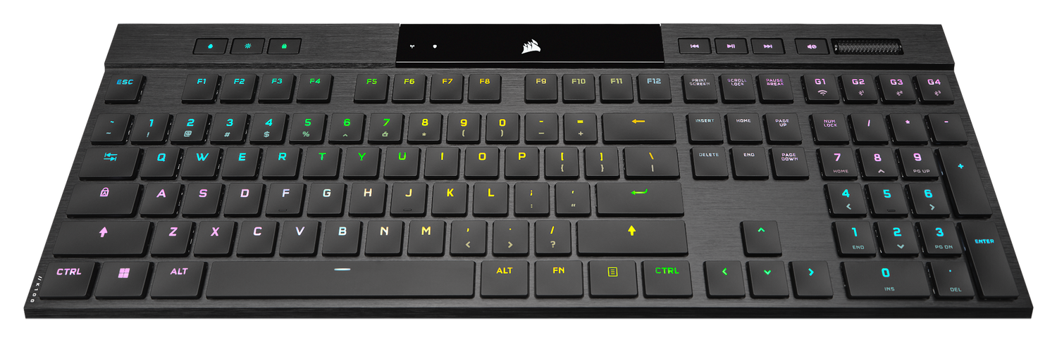 CORSAIR K100 AIR WIRELESS RGB ULTRA-THIN MECHANICAL, negru  Full Key (NKRO) with 100% Anti-Ghosting Supported in iCUE Profiles up to 50 Wired Connectivity USB 3.0 or 3.1 Type-A Key Switches CHERRY MX ULTRA LP TACTILE Autonomie baterie de pana la 50 de ore