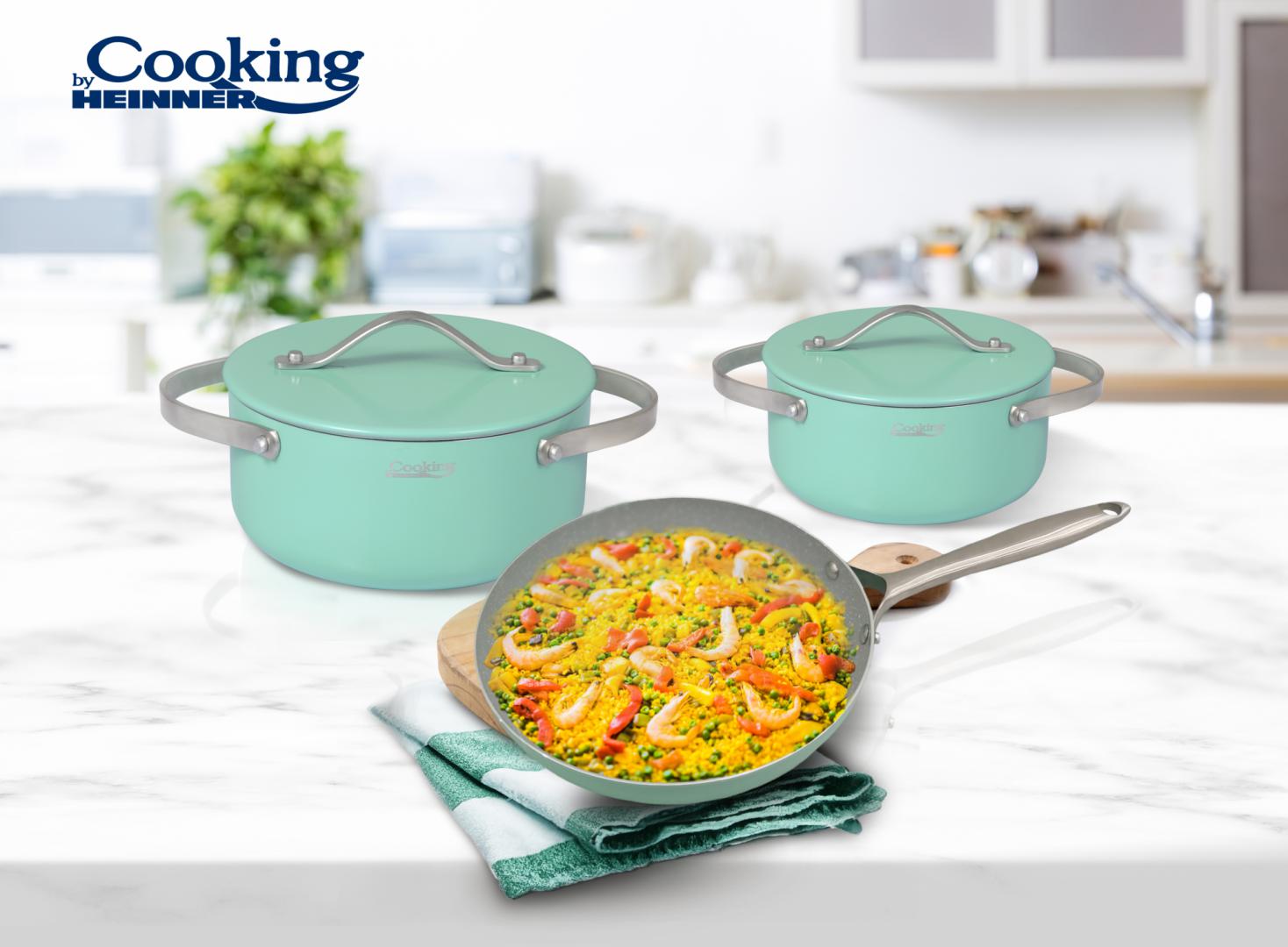 Heinner SET GATIT 5 PIESE ALUMINIU PRESAT, CRETA