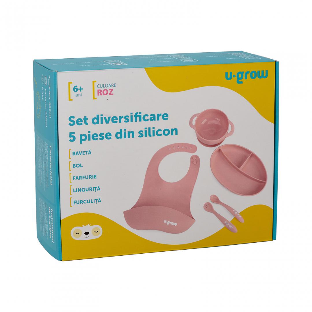 Set divers 5 piese silicon, roz, U-Grow