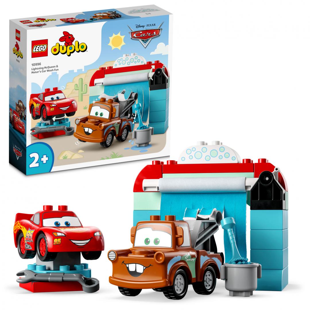 Distr. Spalat.fulger Mc&busca,lego 10996 (10996 Distracție la spălătorie cu Fulger McQueen și Bucșă)